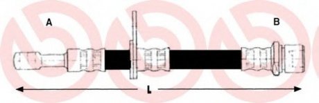 Тормозной шланг Brembo T78029