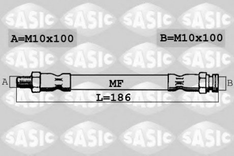 Тормозной шланг SASIC SBH6311 (фото 1)