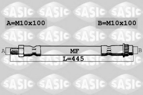 Тормозной шланг SASIC 6600031 (фото 1)