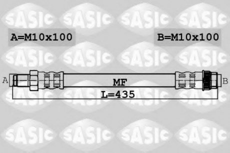 Тормозной шланг SASIC 6604035 (фото 1)