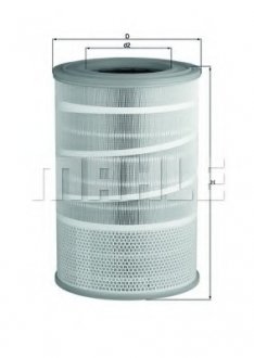 Фильтр воздушный MAHLE LX 2068