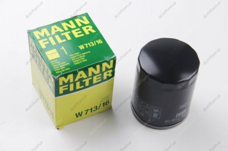 Фильтр масляный MANN-FILTER W 713/16 (фото 1)