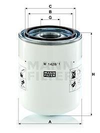 Фильтр масляный MANN MANN-FILTER W 1428/1