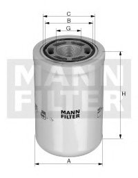 Фильтр топливный MANN-FILTER WH 1263 (фото 1)