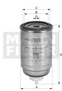 Фильтр топливный MANN MANN-FILTER WK 9029