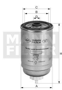 Фильтр топливный MANN-FILTER WK 8051 (фото 1)