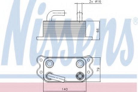 Масляный радиатор NS_K Nissens A/S 90738 (фото 1)
