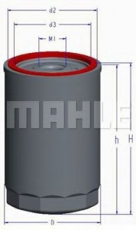 Фильтр олійний MF MAHLE OC 1 (фото 1)