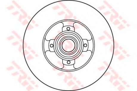 Тормозной диск TRW DF6128BS