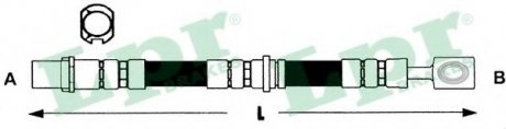 Тормозной шланг LPR 6T46793 (фото 1)