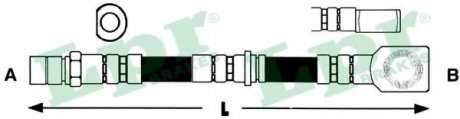 Тормозной шланг LPR 6T46799 (фото 1)