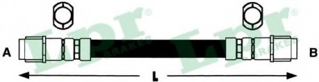 Тормозной шланг LPR 6T47891 (фото 1)