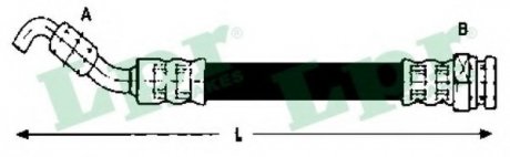 Тормозной шланг LPR 6T48074 (фото 1)