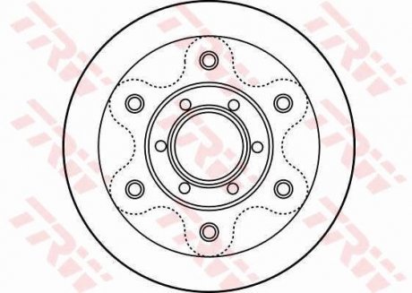 Тормозной диск TRW DF2788S