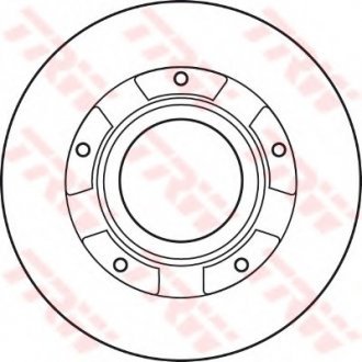 Тормозной диск TRW DF4821S (фото 1)