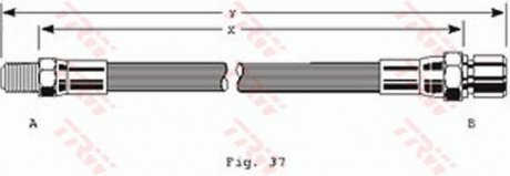 Тормозной шланг TRW PHB119