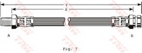 Тормозной шланг TRW PHB165