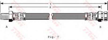 Тормозной шланг TRW PHB337