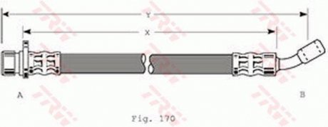 Тормозной шланг TRW PHD259