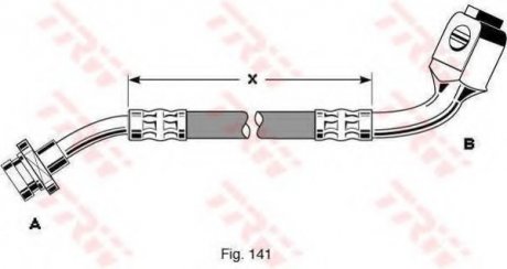 Тормозной шланг TRW PHD294