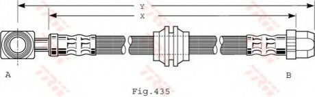 Тормозной шланг TRW PHD479