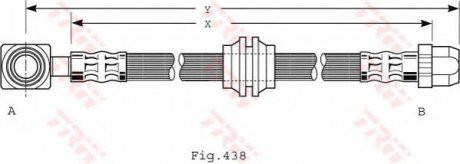 Тормозной шланг TRW PHD485