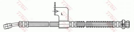 Тормозной шланг TRW PHD619