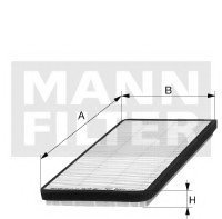 Фильтр салона MANN MANN-FILTER CU 2136