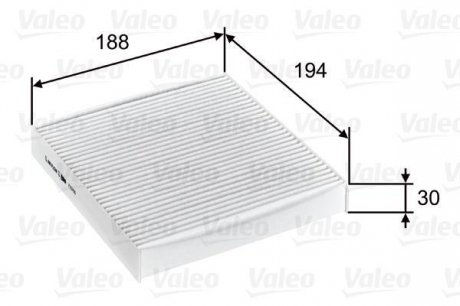 Фільтр салону FIAT/LANCIA Panda/Ypsilon "0,9-1,4 "07>> Valeo 715755