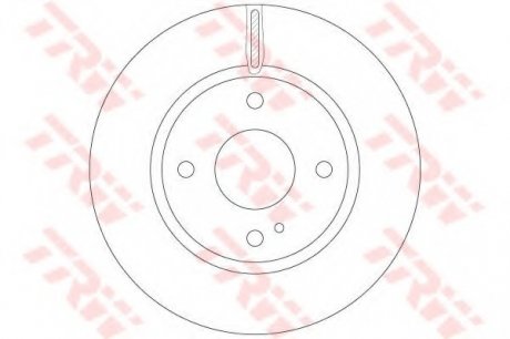 Тормозной диск TRW DF6399 (фото 1)