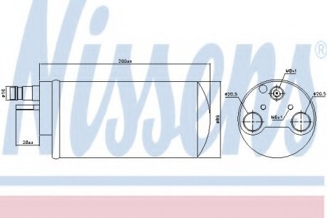 Осушитель NISSENS Nissens A/S 95341