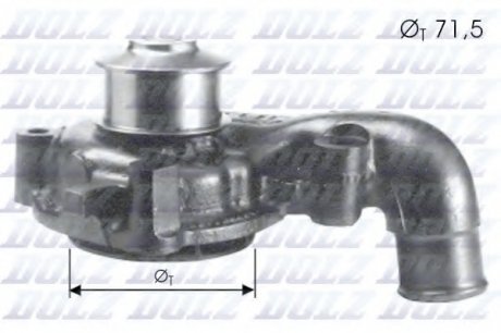 Насос водяной DOLZ F165 (фото 1)