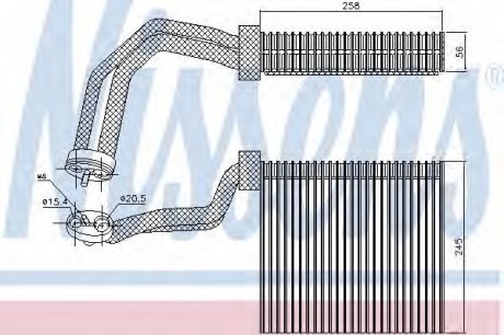 Испаритель NS_K Nissens A/S 92293