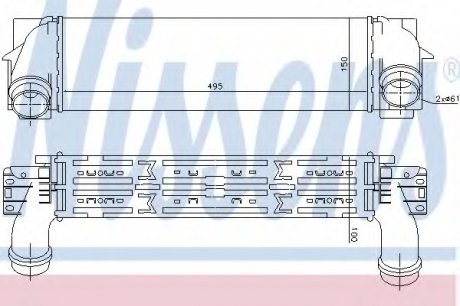 Радіатор наддуву NISSENS Nissens A/S 96439