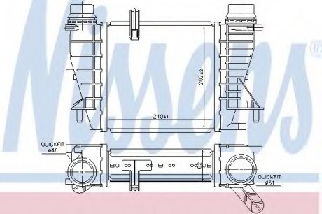 Радіатор наддуву NISSENS Nissens A/S 96363