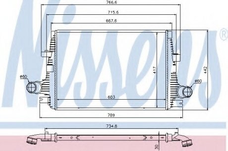 Радіатор наддуву NISSENS Nissens A/S 96644