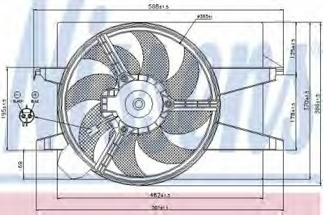 Вентилятор радіатора NISSENS Nissens A/S 85583