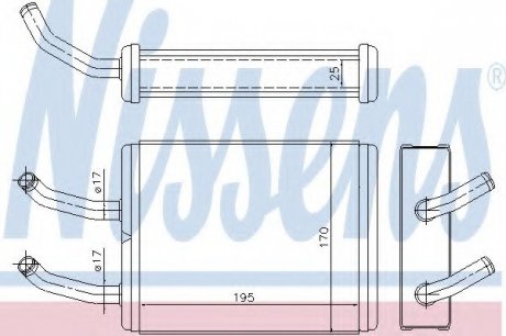 Отопитель NS_K Nissens A/S 77511