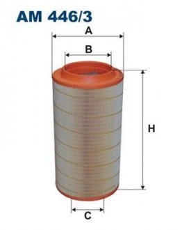 Фильтр воздушный Filtron(93236E) WIX - Filtron WIX FILTERS AM 446/3