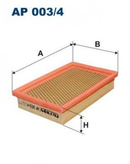 Фильтр воздушный Filtron(WA6711) WIX - Filtron WIX FILTERS AP 003/4