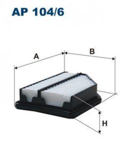 Фильтр воздушный Filtron(WA9592) WIX - Filtron WIX FILTERS AP 104/6