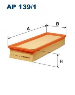 Фильтр воздушный Filtron(WA6704) WIX - Filtron WIX FILTERS AP 139/1