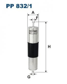 Фильтр топливный Filtron(WF8168) WIX - Filtron WIX FILTERS PP 832/1