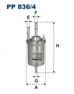 Фильтр топливный Filtron(WF8317) WIX - Filtron WIX FILTERS PP 836/4