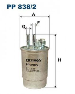 Фильтр топливный Filtron(WF8197) WIX - Filtron WIX FILTERS PP 838/2