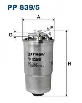 Фильтр топливный Filtron(WF8269) WIX - Filtron WIX FILTERS PP 839/5