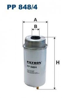 Фильтр топливный Filtron(WF8369) WIX - Filtron WIX FILTERS PP 848/4