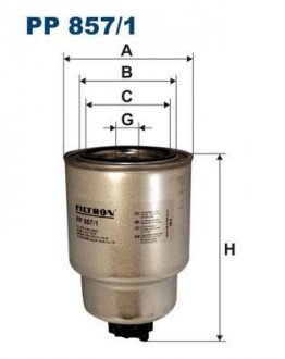 Фильтр топливный Filtron(WF8319) WIX - Filtron WIX FILTERS PP 857/1