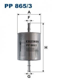 Фильтр топливный Filtron(WF8251) WIX - Filtron WIX FILTERS PP 865/3