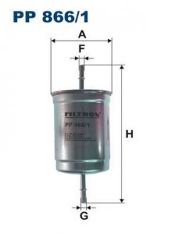 Фильтр топливный Filtron(WF8174) WIX - Filtron WIX FILTERS PP 866/1